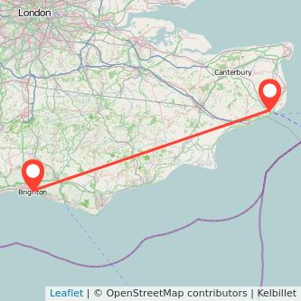 Brighton Dover bus map