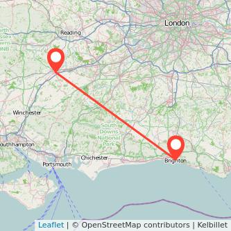 Brighton Basingstoke train map