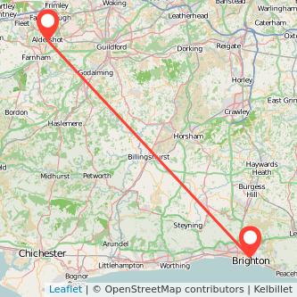 Brighton Aldershot train map