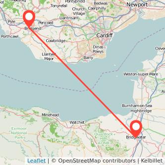 Bridgwater Bridgend bus map
