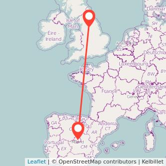 Bradford Madrid bus map