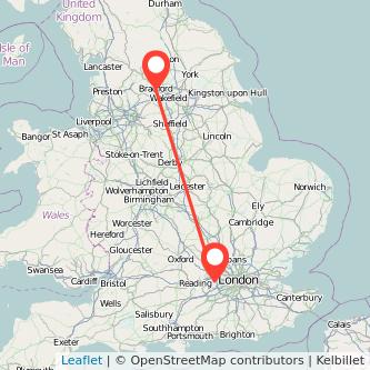 Bradford Windsor train map