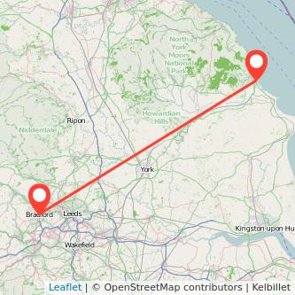 Bradford Scarborough bus map