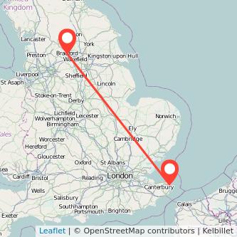 Bradford Ramsgate train map