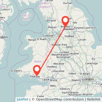 Bradford Neath train map