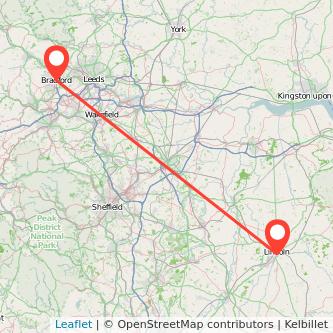 Bradford Lincoln train map