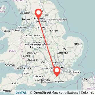 Bradford Horsham bus map