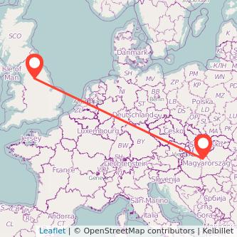 Bradford Budapest bus map