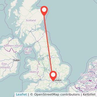 Bracknell Aberdeen train map