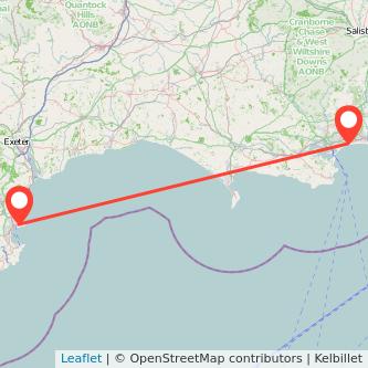 Bournemouth Torquay train map