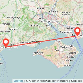 Bournemouth Portsmouth train map