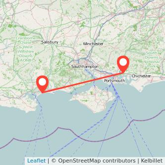 Bournemouth Havant train map