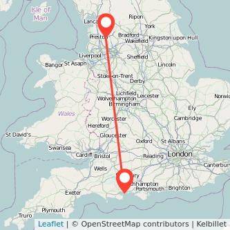 Bournemouth Blackburn train map