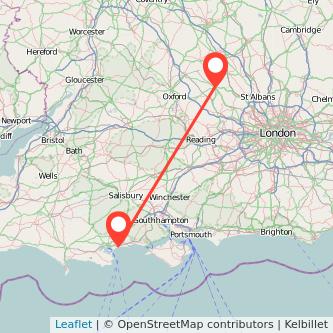 Bournemouth Aylesbury train map