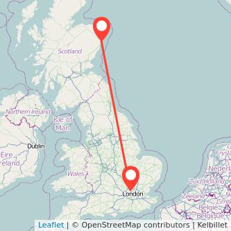 Borehamwood Aberdeen train map