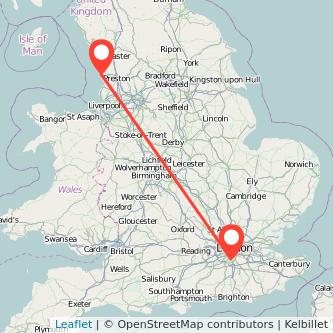 Blackpool Sutton bus map