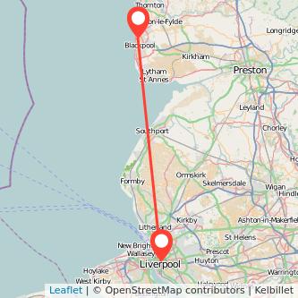Blackpool Liverpool train map