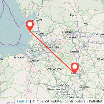 Blackpool Derby bus map