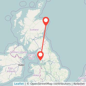 Blackpool Aberdeen bus map