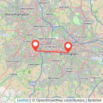 Birmingham Rowley Regis train map