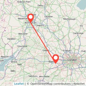 Birmingham Wokingham train map