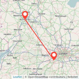 Birmingham Woking train map