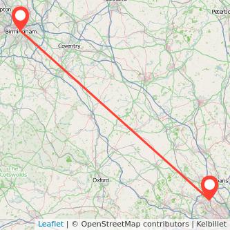 Birmingham Watford train map