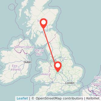 Birmingham Stirling train map