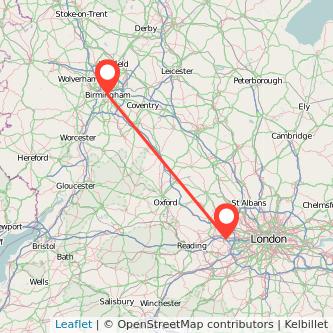 Birmingham Slough train map