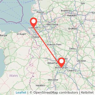 Birmingham Liverpool train map