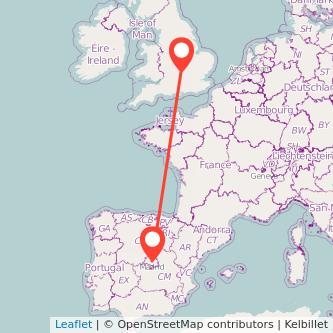 Bicester Madrid bus map