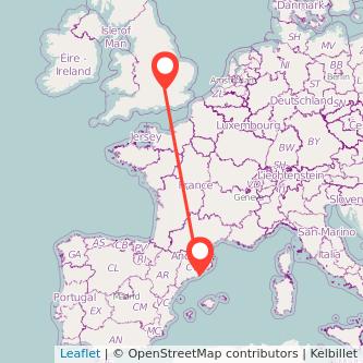 Beaconsfield Barcelona train map