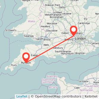 Beaconsfield Plymouth train map