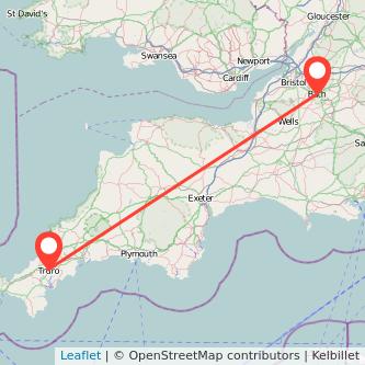 Bath Truro train map