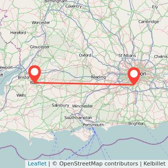 Bath Sutton train map