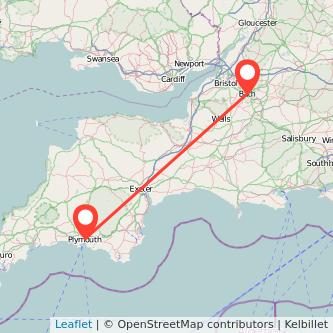 Bath Plymouth train map