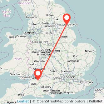 Bath Hull train map