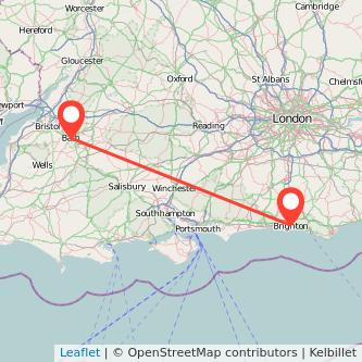 Bath Brighton bus map