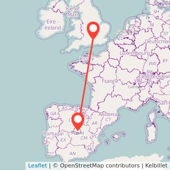 Basingstoke Madrid train map