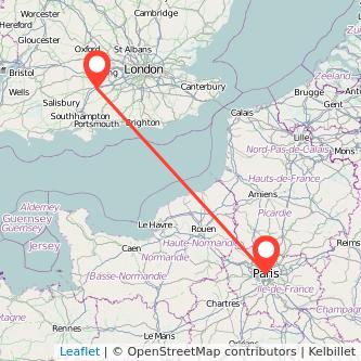 Basingstoke Paris train map