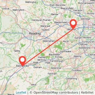 Basingstoke Windsor train map