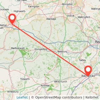 Basingstoke Swindon train map