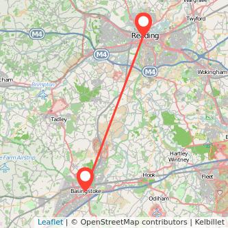 Basingstoke Reading train map