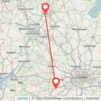 Basingstoke Derby train map