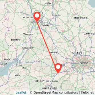 Basingstoke Birmingham train map