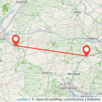 Basingstoke Bath train map