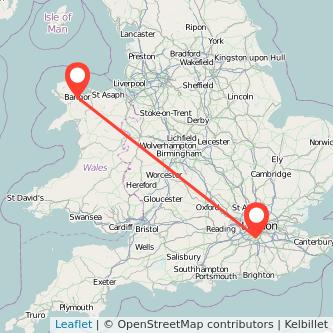 Bangor Sutton bus map