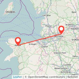 Bangor Oldham bus map