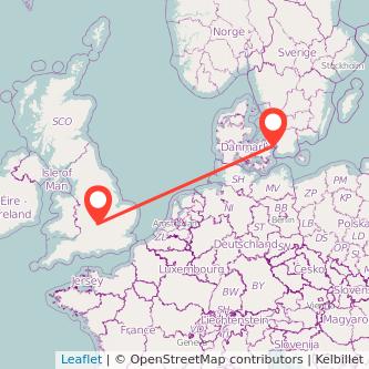 Banbury Copenhagen train map