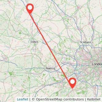 Banbury Guildford bus map